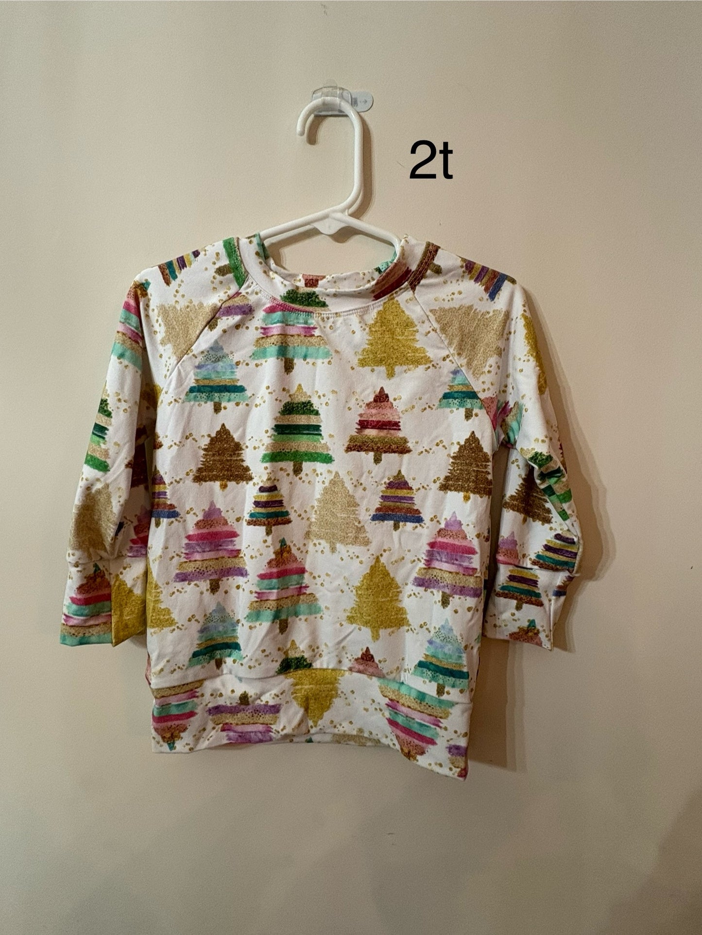 3/4 Sleeve Christmas Raglan