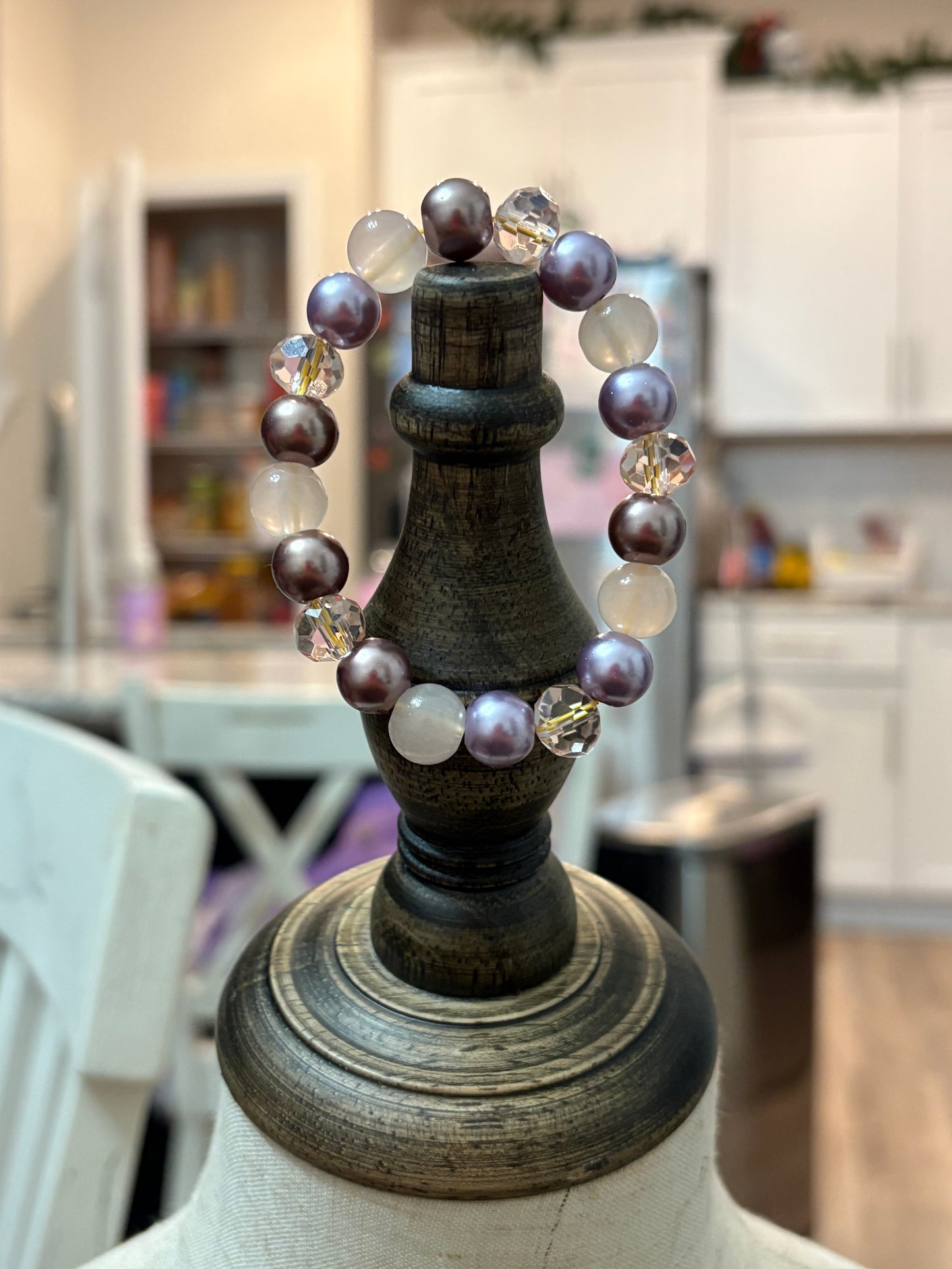 Chrome Asthetic Beaded Bracelet