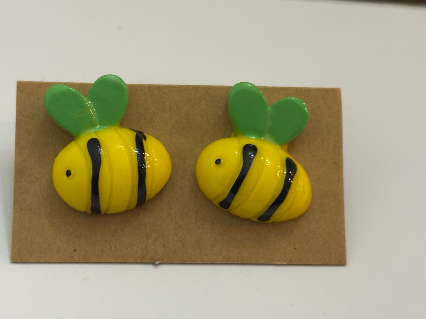 Bumblebee with Colorful Wings Earrings - Choice of Color