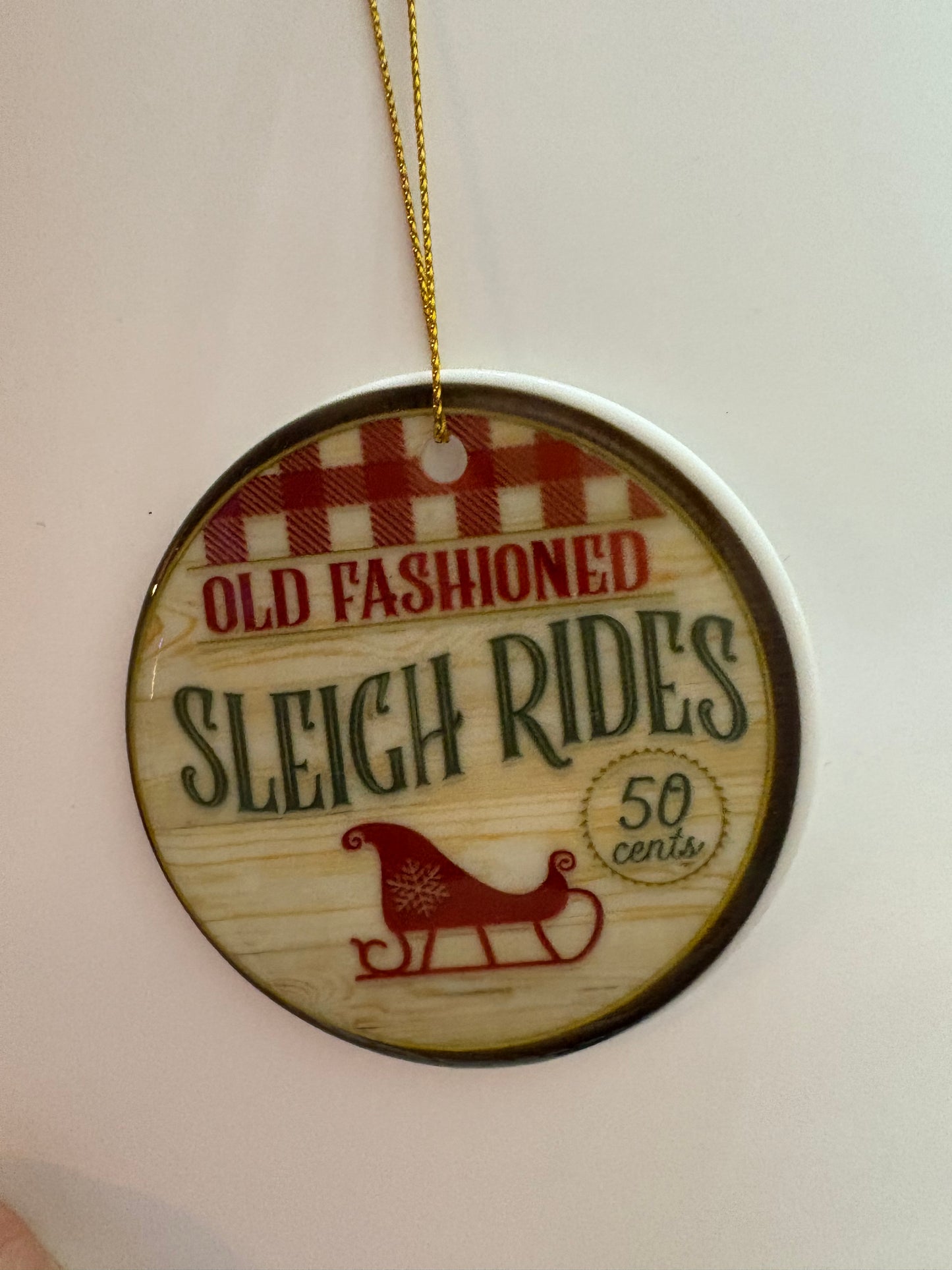 Wooden Festive Ornament