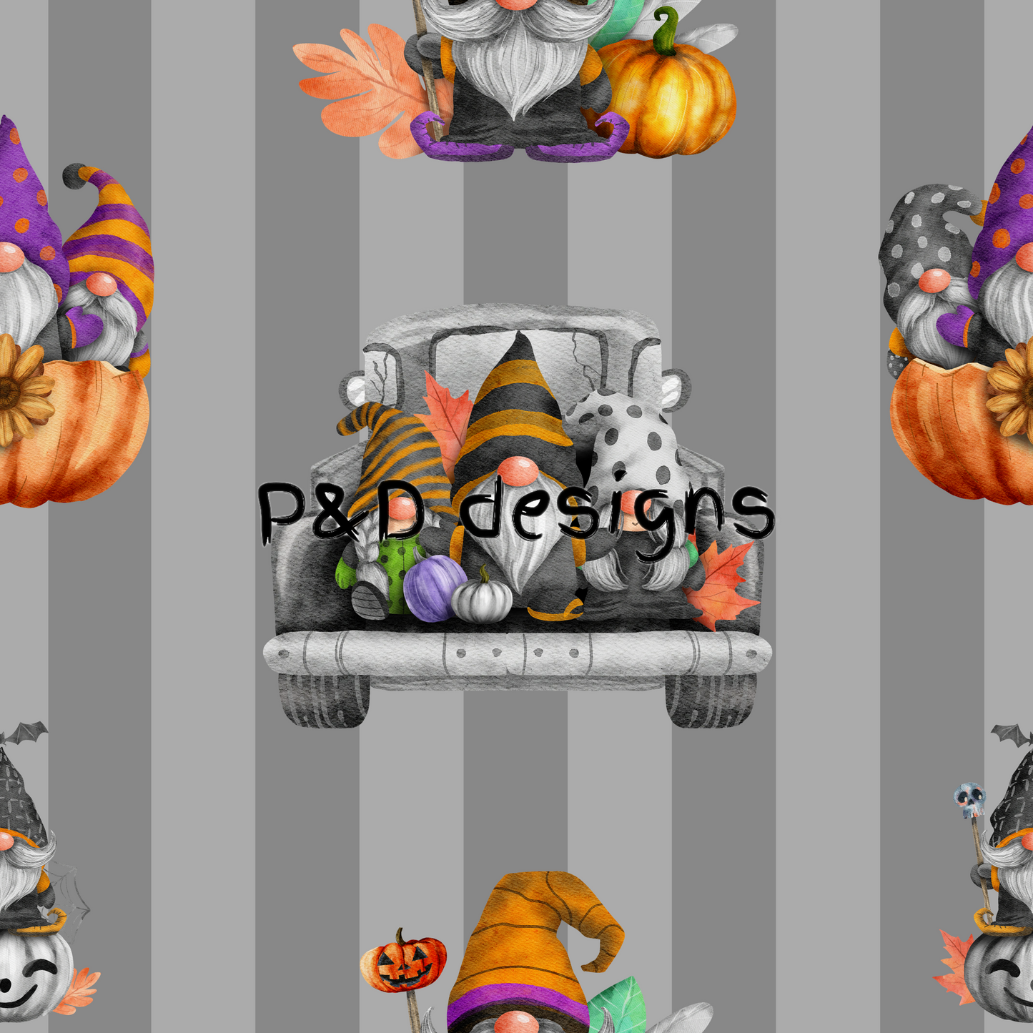 Grey Stripe Harvest Gnomes
