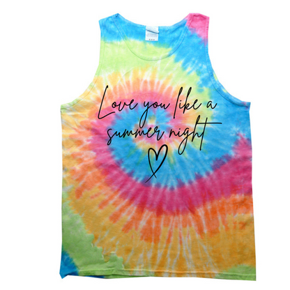 Love you like a summer night - Black Lettering