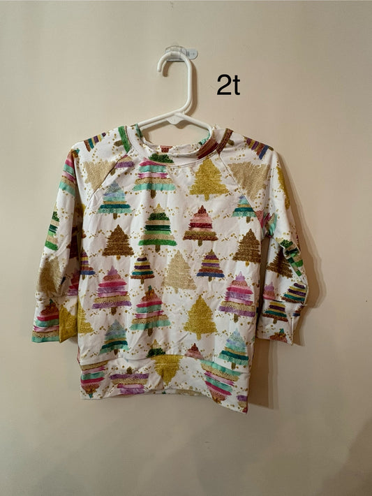 3/4 Sleeve Christmas Raglan