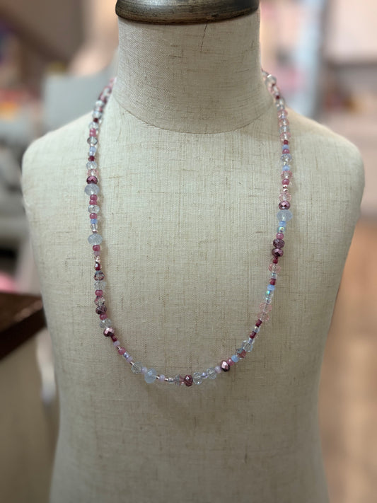 Indigo Beaded Necklace