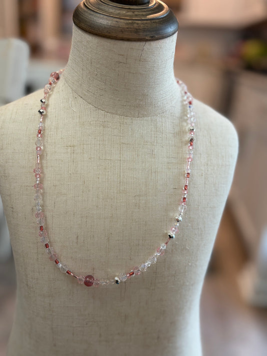 Rosewater Beaded Necklace