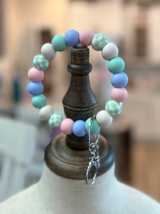 Pastel Keychain Wristlet