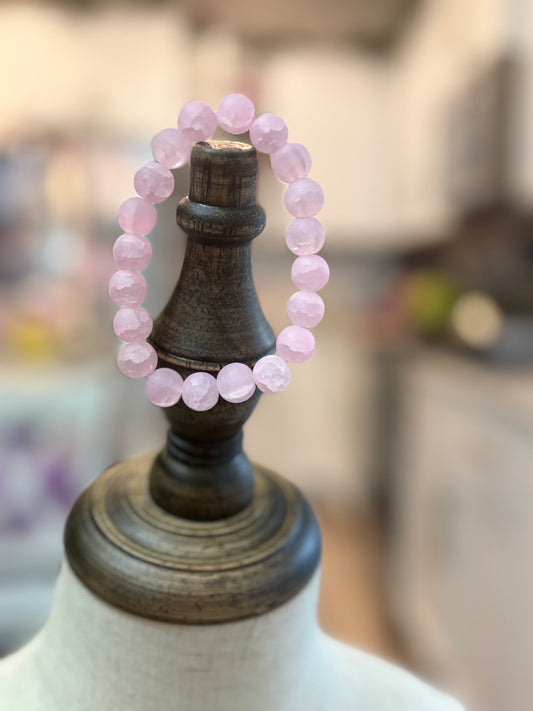 Soft Pink Beaded Bracelet