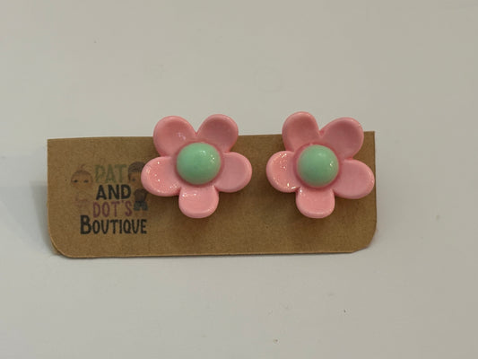 Pink Petal Earrings
