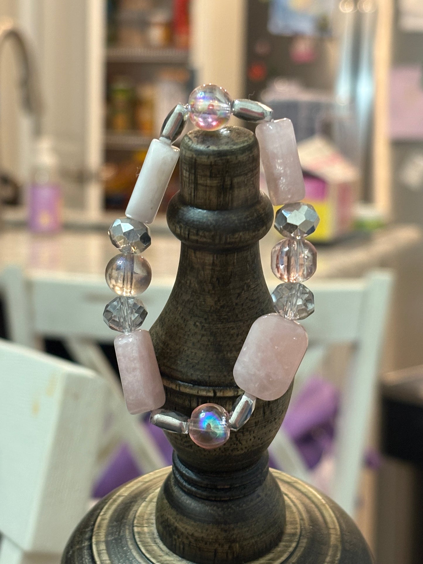 Diamond-Like Beaded Bracelet
