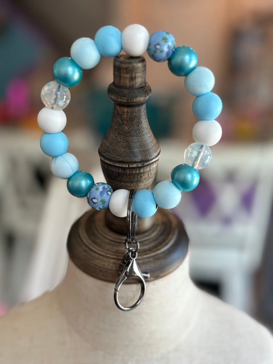 Blue Like the Ocean Keychain Wristlet