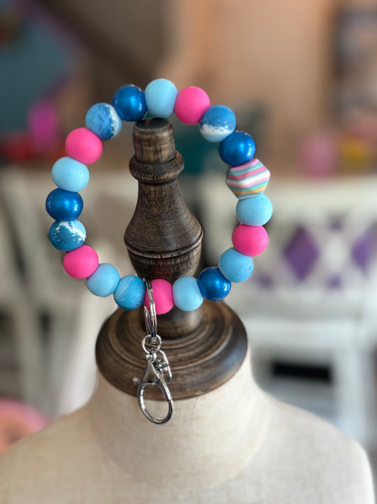 Cotton Candy Keychain Wristlet