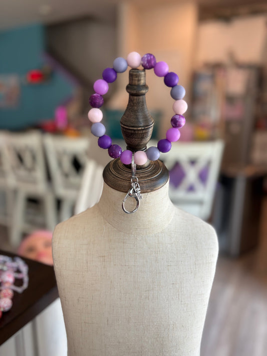 Pretty in Purple Keychain Wristlet