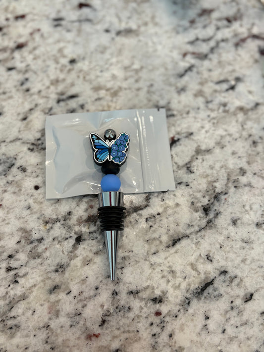 Blue Butterfly Wine Cork