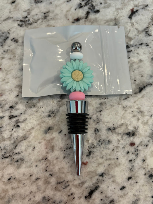 Aqua Daisy Wine Cork