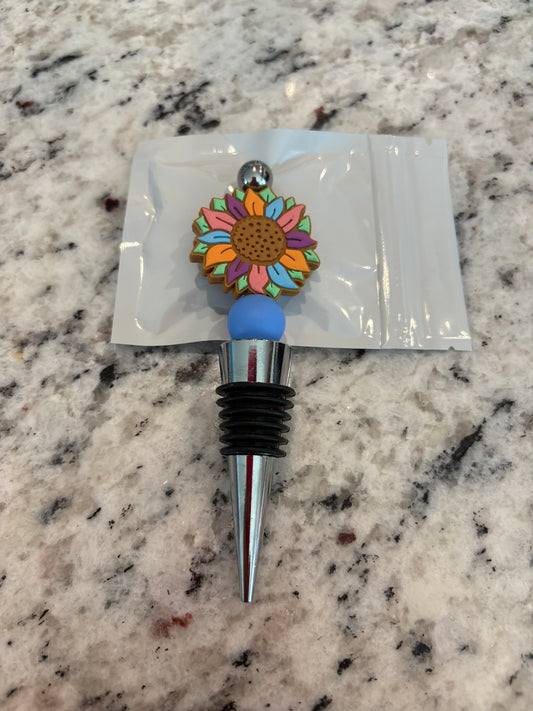 Multicolor Sunflower Wine Cork