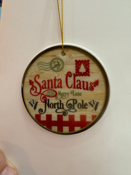 Wooden Festive Ornament