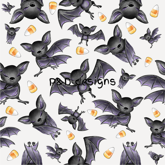 Bats with Candycorn